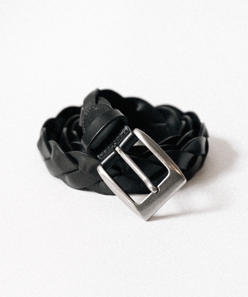 CHRIOLOGY レザーベルト cii ベルト BRAID LEATHER BELT / ブレイドレザーベルト メンズ