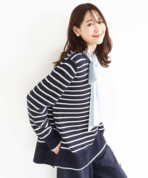 MK MICHEL KLEIN（エムケー ミッシェルクラン） ニット セーター 柄