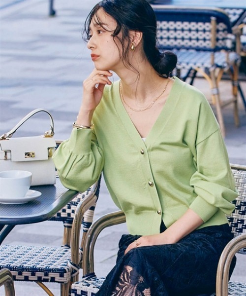クリスチャンワイナンツニットカーディガン Needles/ニードルズ】カーディガン V-Neck Cardigan - Floral Raschel
