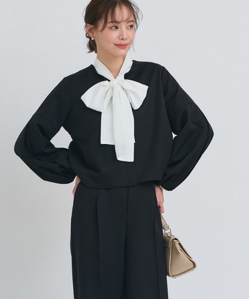 Pierrot（ピエロ） セットアップ ボリュームブルゾンワイドパンツ