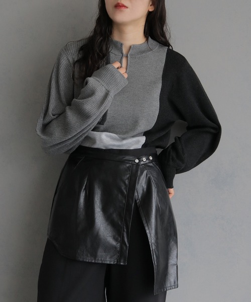 「&g'aime」 長袖ニット FREE カーキ レディース_画像5