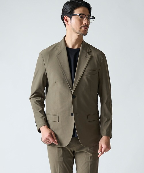 美品　ICB　Warm ette　スーツセットアップ　カーキ　L TETE HOMME（テット オム） セレモニースーツ セットアップ 「WEB限定