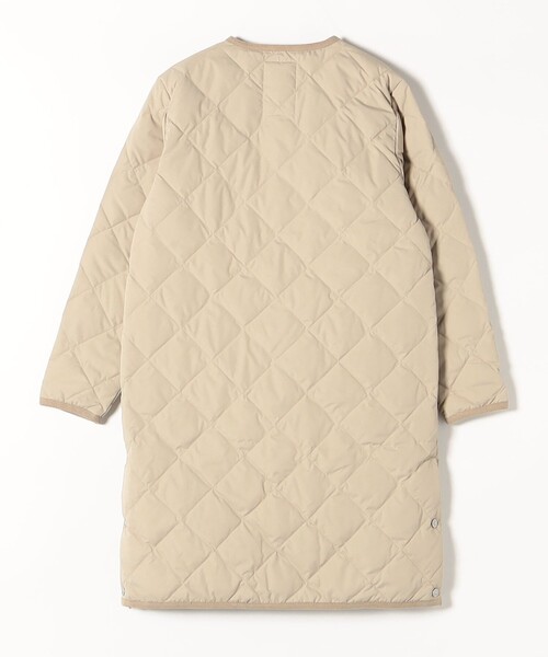 「TAION」 ダウンコート MEDIUM ベージュ レディース_画像9