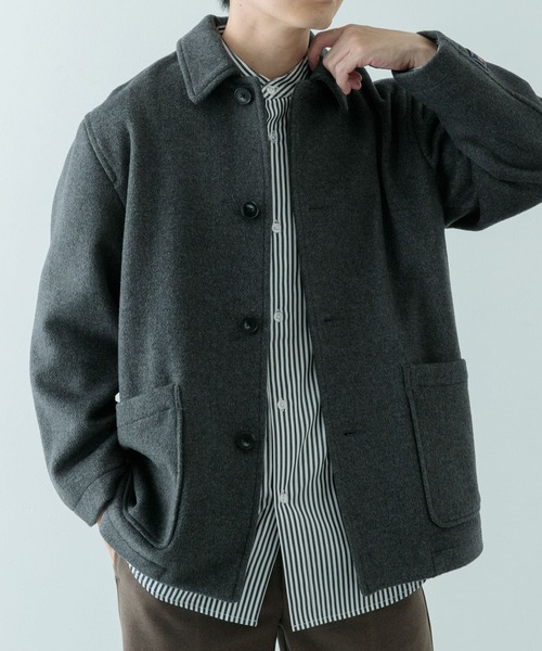 「ITEMS URBANRESEARCH」 ステンカラーコート MEDIUM ブラック メンズ_画像3