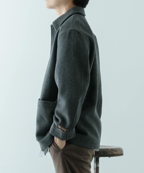 「ITEMS URBANRESEARCH」 ステンカラーコート MEDIUM ブラック メンズ_画像5