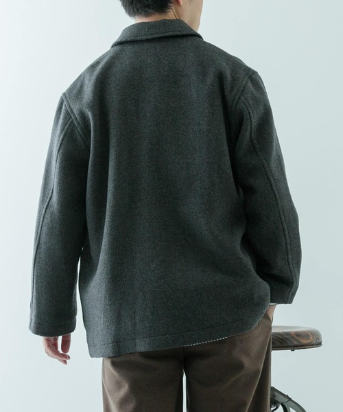 「ITEMS URBANRESEARCH」 ステンカラーコート MEDIUM ブラック メンズ_画像6