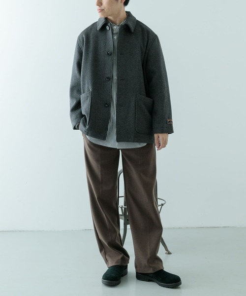 「ITEMS URBANRESEARCH」 ステンカラーコート MEDIUM ブラック メンズ_画像7