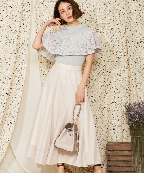 「NOELA」 フレアスカート S グリーン レディース_画像2