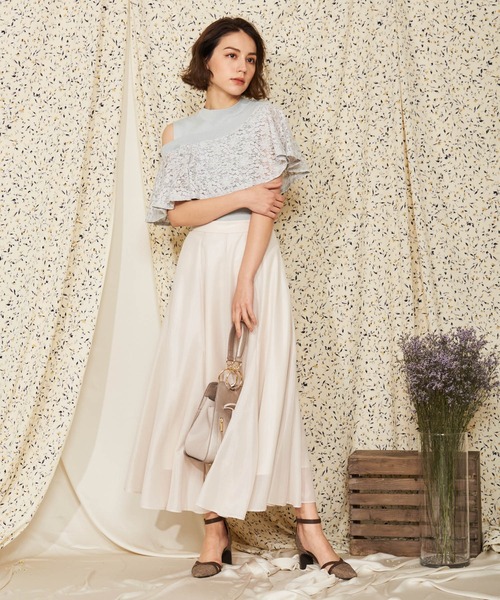 「NOELA」 フレアスカート S グリーン レディース_画像9