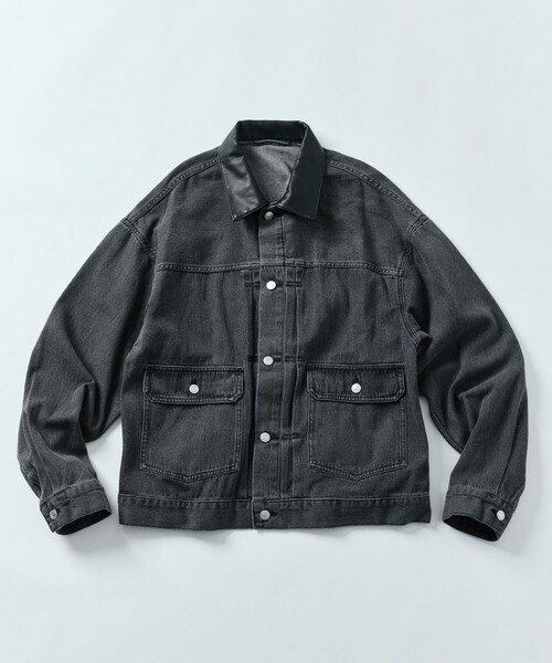 「FREAK'S STORE」 デニムジャケット LARGE ネイビー メンズ_画像2