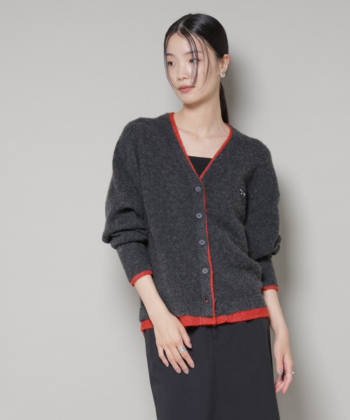 「PENNEYS」 ニットカーディガン FREE チャコール レディース_画像6