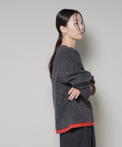 「PENNEYS」 ニットカーディガン FREE チャコール レディース_画像7