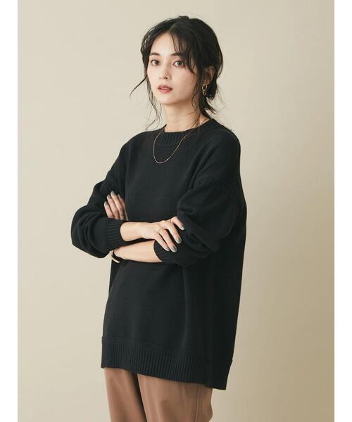 「CRAFT STANDARD BOUTIQUE」 長袖ニット FREE ブルー レディース_画像3