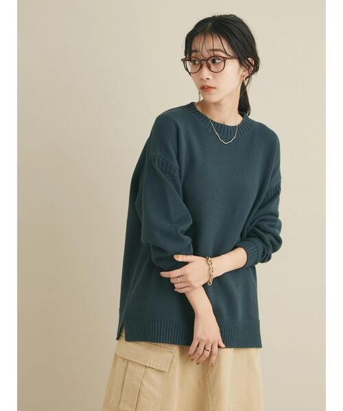 「CRAFT STANDARD BOUTIQUE」 長袖ニット FREE ブルー レディース_画像4