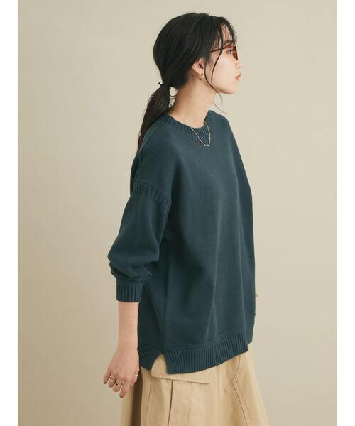 「CRAFT STANDARD BOUTIQUE」 長袖ニット FREE ブルー レディース_画像7