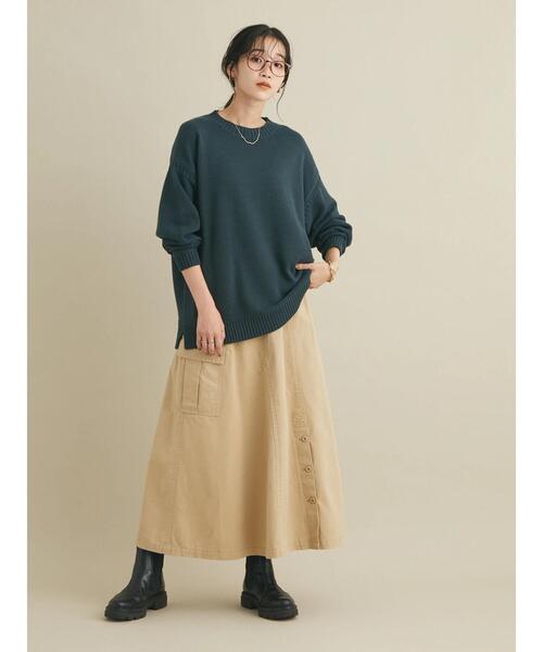 「CRAFT STANDARD BOUTIQUE」 長袖ニット FREE ブルー レディース_画像9