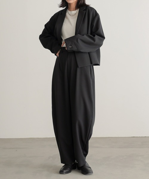 「for/c」 パンツ LL ブラック レディース_画像3