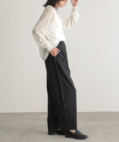 「for/c」 パンツ LL ブラック レディース_画像8