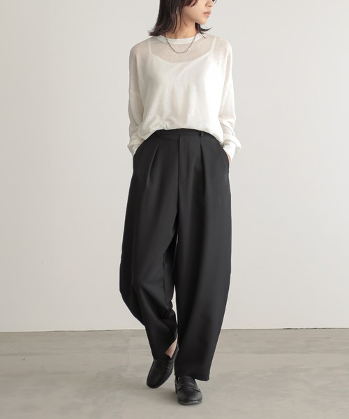 「for/c」 パンツ LL ブラック レディース_画像9