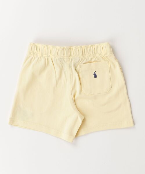 パンツ ロゴ コットン ジャージー ショートパンツ キッズ 子供服 男の子の画像
