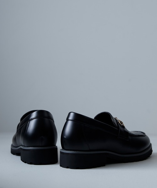 「CIASENSE」 ローファー 44 ブラック メンズ_画像6