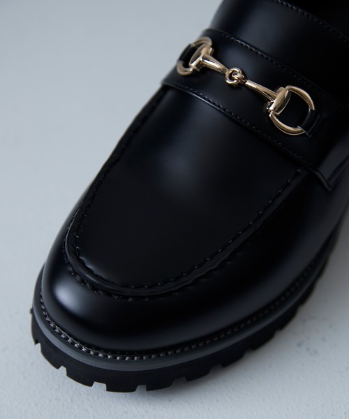 「CIASENSE」 ローファー 44 ブラック メンズ_画像7