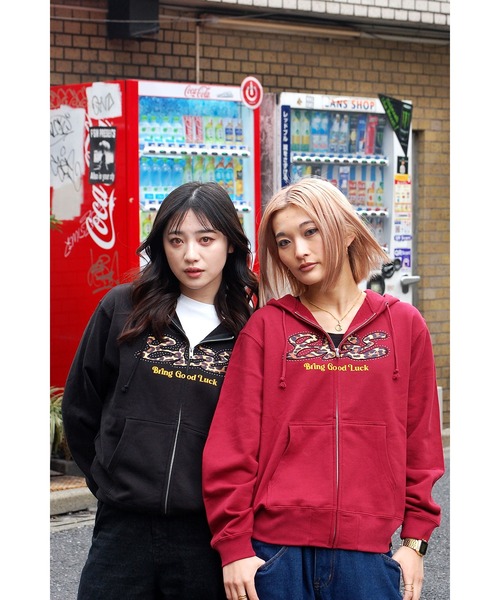 BGL パーカー LEOPARD STUDS ZIP PARKA / レオパード / ヒョウ柄