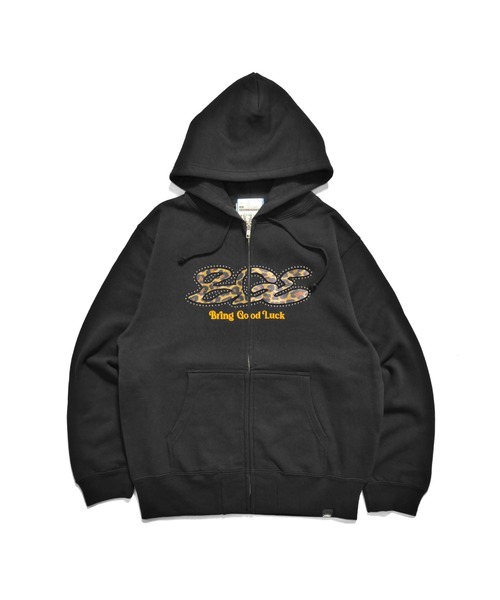 BGL パーカー LEOPARD STUDS ZIP PARKA / レオパード / ヒョウ柄