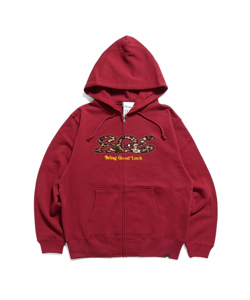BGL パーカー LEOPARD STUDS ZIP PARKA / レオパード / ヒョウ柄