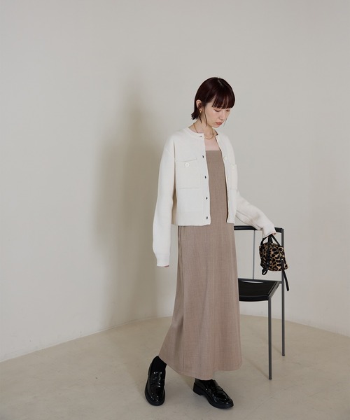 「meilmada」 ニットカーディガン FREE ホワイト レディース_画像3