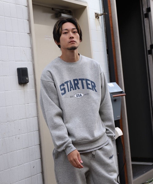 「STARTER」 スウェットカットソー LARGE グリーン メンズ_画像4