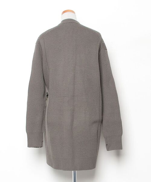 「HELMUT LANG」 ニットカーディガン S ブラウン レディース_画像2