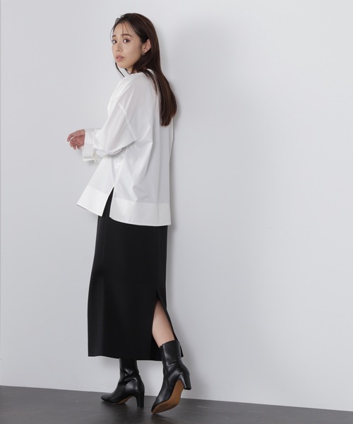 「NATURAL BEAUTY BASIC」 スカート MEDIUM キャメル レディース_画像5