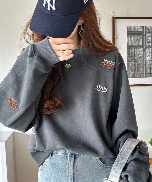 「Java」 スウェットカットソー X-LARGE グレー レディース_画像5