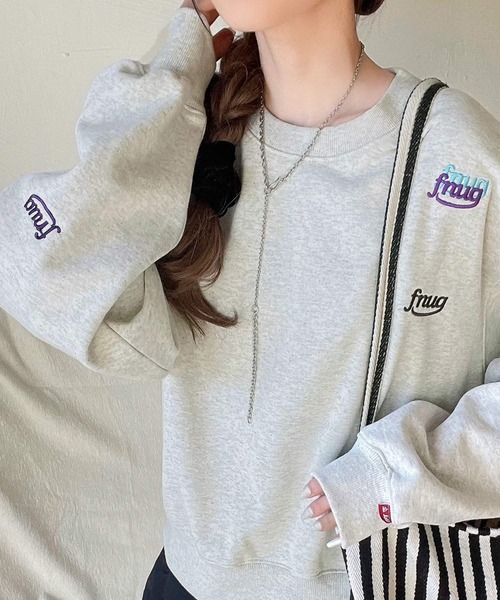 「Java」 スウェットカットソー X-LARGE グレー レディース_画像6