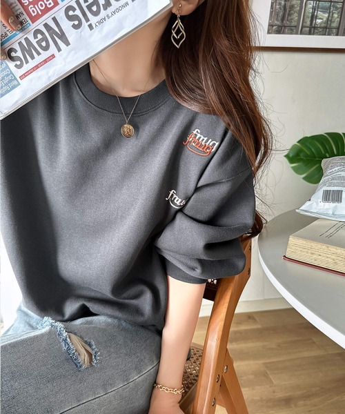 「Java」 スウェットカットソー X-LARGE グレー レディース_画像8