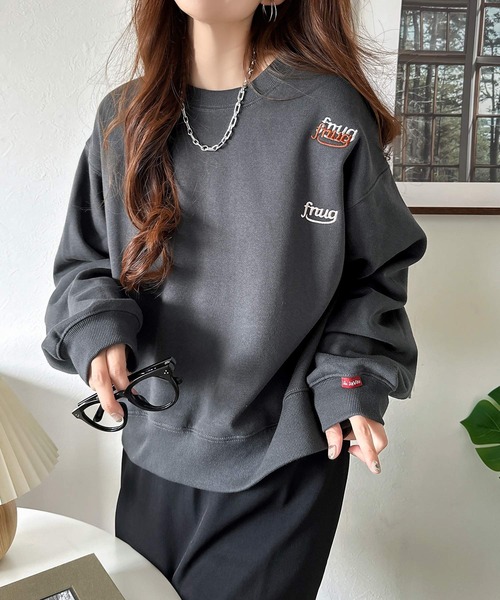 「Java」 スウェットカットソー X-LARGE グレー レディース_画像9