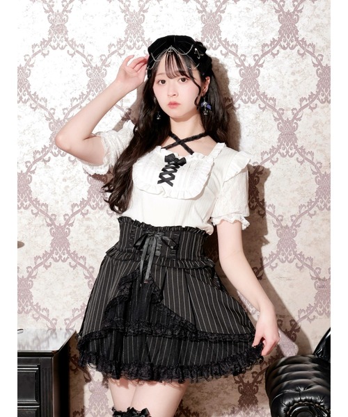NOEMIE（ノエミー） tシャツ 半袖 ゴシックチョーカーネックレース