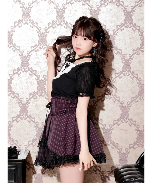 NOEMIE（ノエミー） tシャツ 半袖 ゴシックチョーカーネックレース 