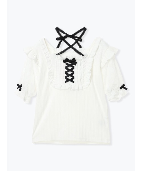NOEMIE（ノエミー） tシャツ 半袖 ゴシックチョーカーネックレース 