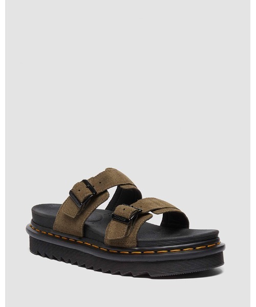 Dr.Martens（ドクターマーチン） フラットサンダル - オリーブ