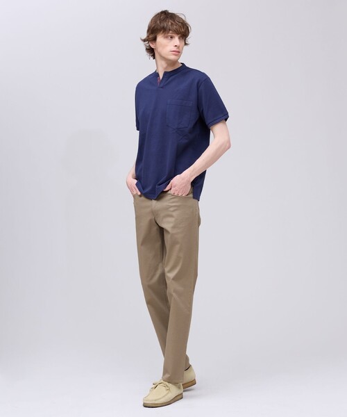 J.PRESS（J.プレス） tシャツ コットンカノコ キーネックポケット T