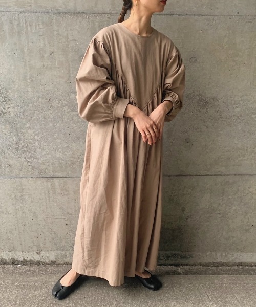 「INTER FACTORY」 長袖ワンピース FREE ブラック レディース_画像2