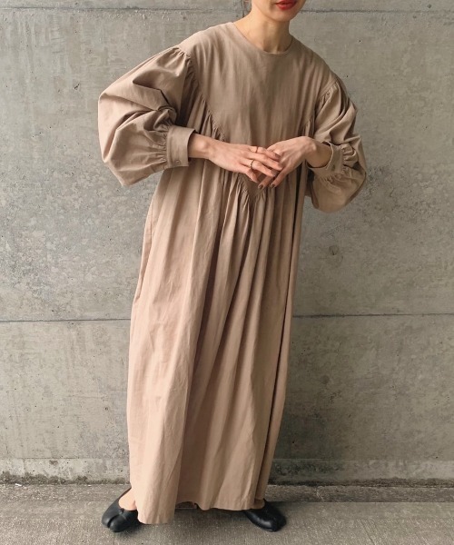 「INTER FACTORY」 長袖ワンピース FREE ブラック レディース_画像5