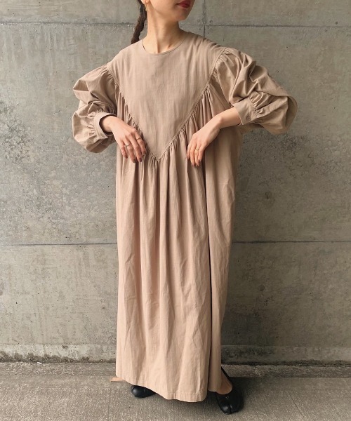 「INTER FACTORY」 長袖ワンピース FREE ブラック レディース_画像8