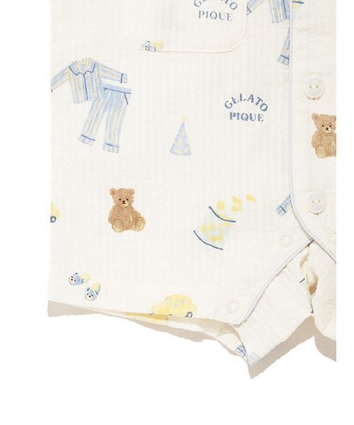 熊柄　パーティ gelato pique（ジェラートピケ） ベビー服 ロンパース 「BABY
