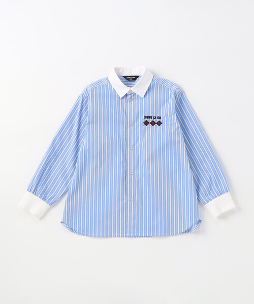 「COMME CA ISM」 「KIDS」長袖シャツ 140cm ネイビー キッズ_画像5