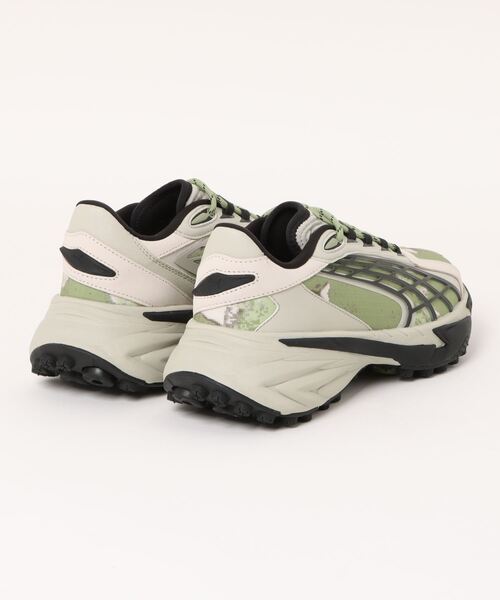 「PUMA」 ローカットスニーカー 24.5cm グリーン レディース_画像2