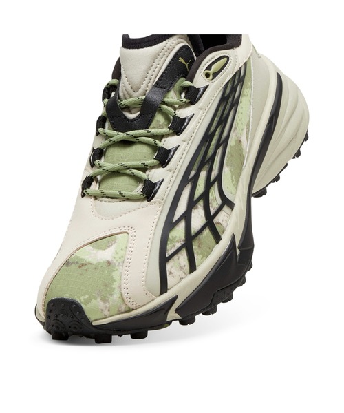 「PUMA」 ローカットスニーカー 24.5cm グリーン レディース_画像9
