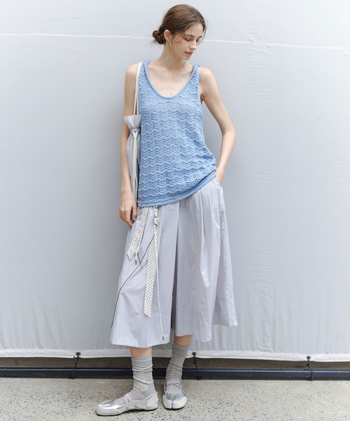 パンツ 「tageechita」UPF50+ 軽量Aライン フレアワイドパンツ レディースの画像